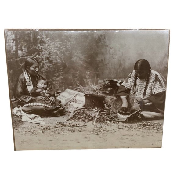 Old West Collectors Series Other - Plains Indian Women Preparing Dinner Print Old West Collectors Series  11”x14”